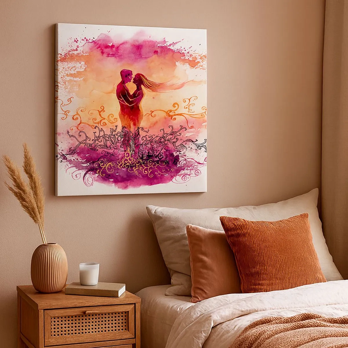 Obraz na plátně - Jedno srdce! Potřebuji tak málo… - 30x30 cm