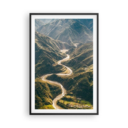 Plakát v černém rámu - Přímo ze srdce hor - 61x91 cm