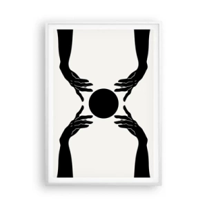 Plakát v bílém rámu - Tajné znamení - 70x100 cm