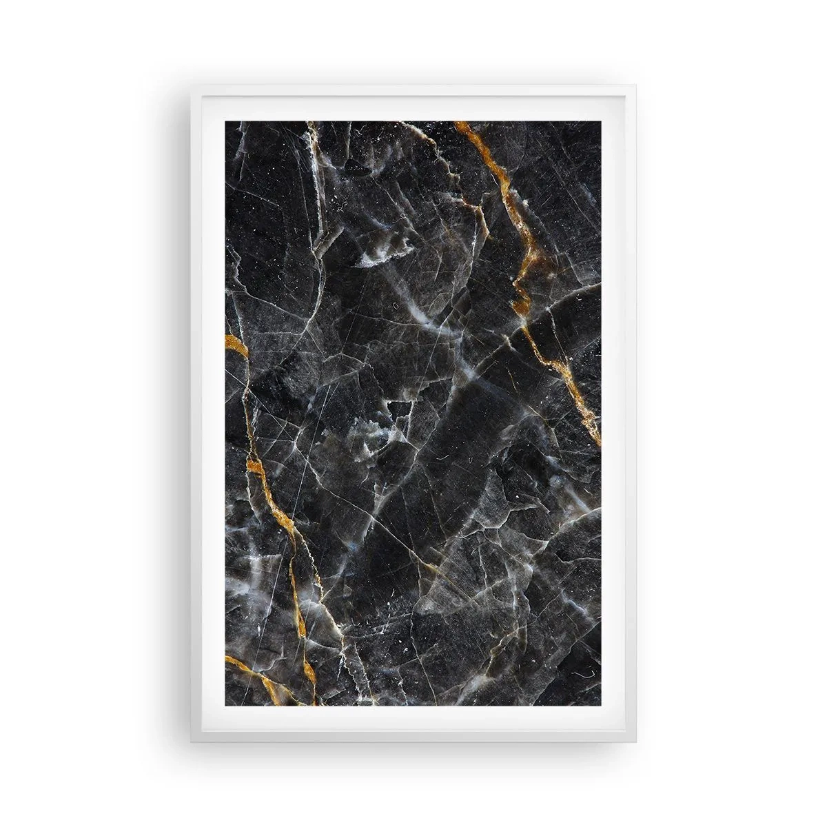 Plakát v bílém rámu - Vnitřní život kamene - 61x91 cm