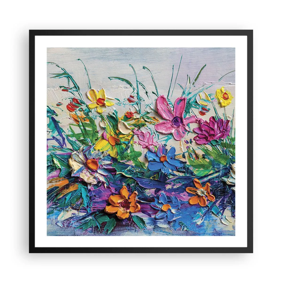 Plakát v černém rámu - Vůbec ne zátiší - 60x60 cm