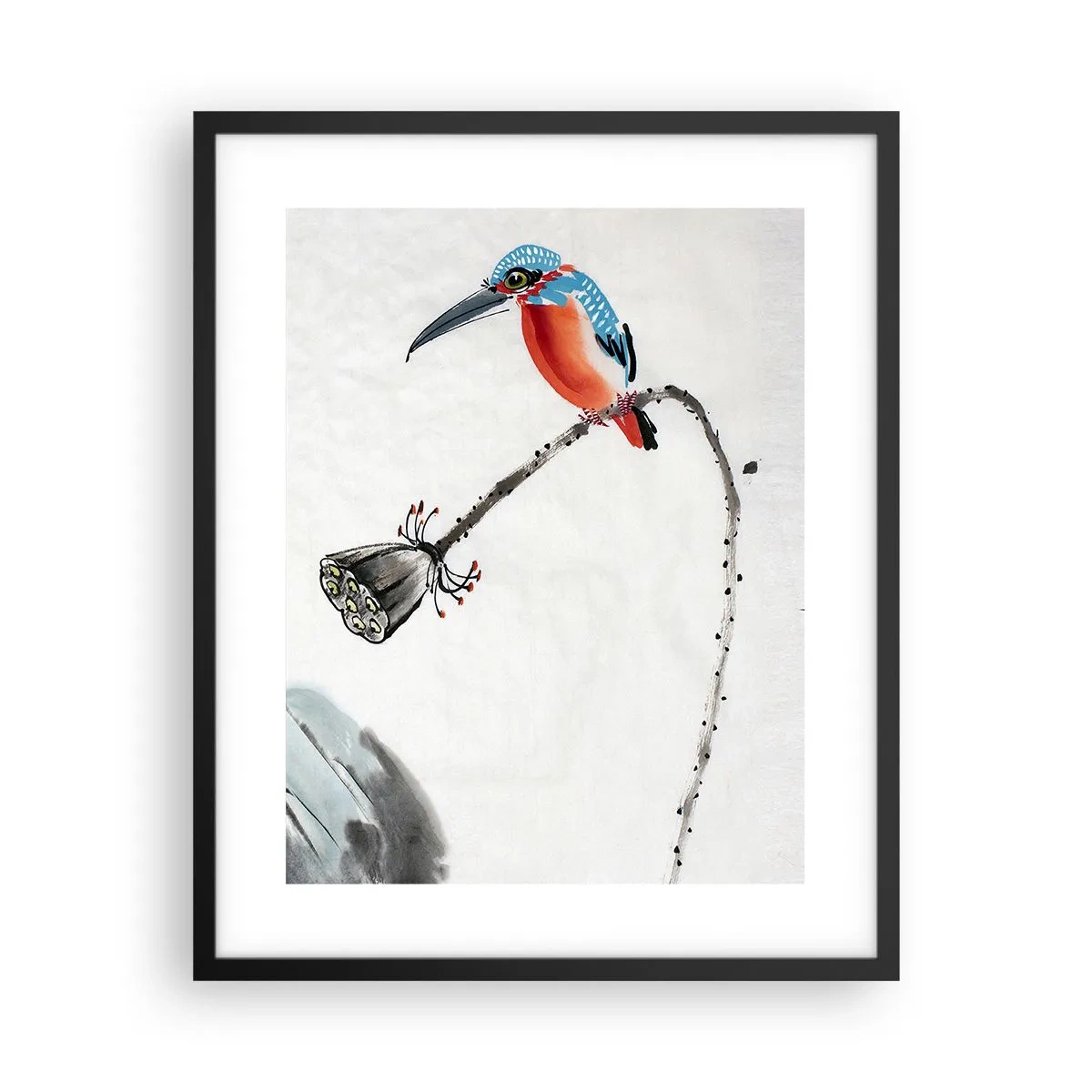 Plakát v černém rámu - Život louky - 40x50 cm