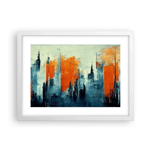 Plakát v bílém rámu - Moderní krajina - 40x30 cm