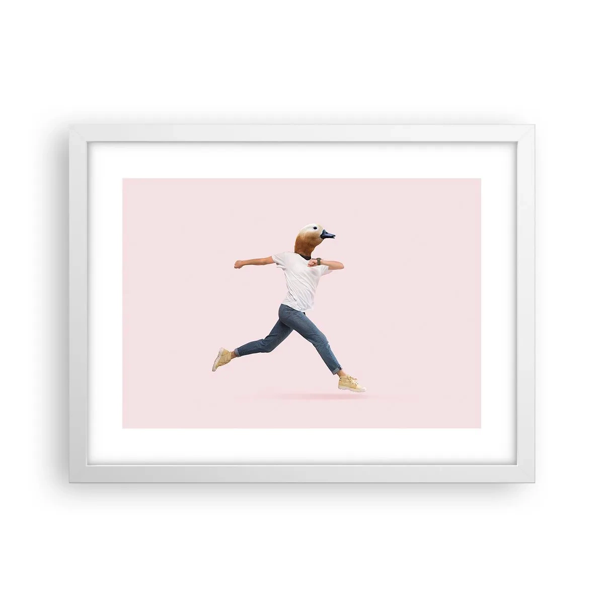 Plakát v bílém rámu - Špetka absurdity - 40x30 cm