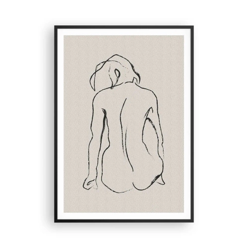 Plakát v černém rámu - Dívčí akt - 70x100 cm