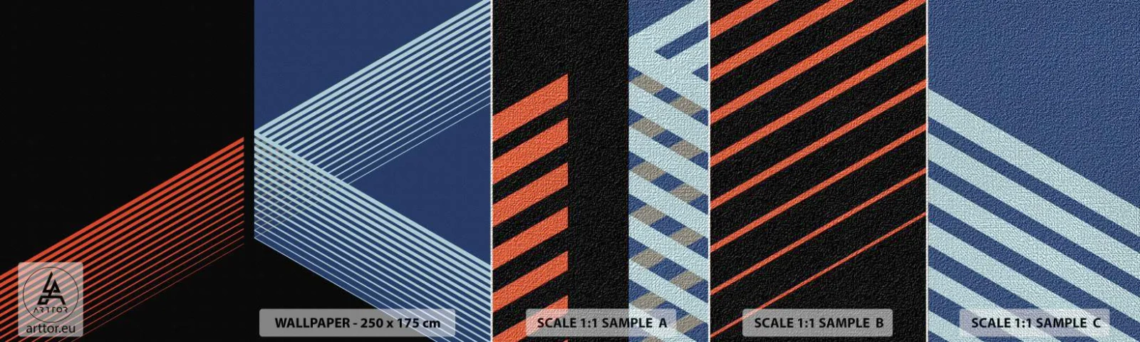 Vzor Fototapety Premium Canvas - Jednoduchý příběh - Abstrakce, Kus, Kresba tužkou - 100x30 cm