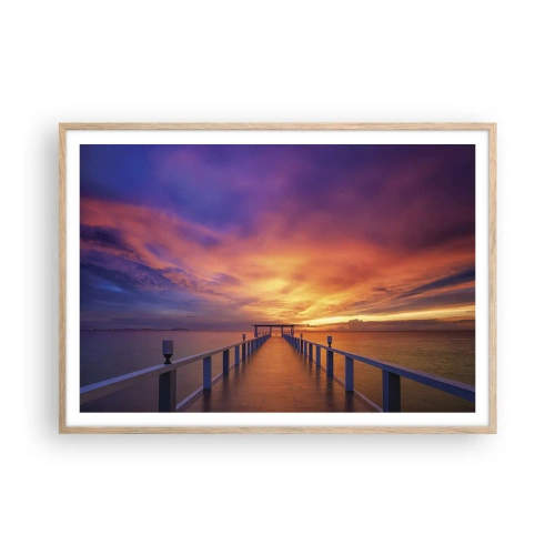 Plakát v rámu světlý dub - Bez konce - 100x70 cm