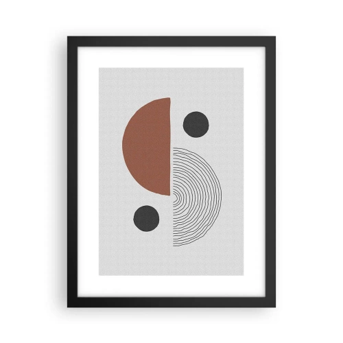 Plakát v černém rámu - Dokonalost kruhu - 30x40 cm