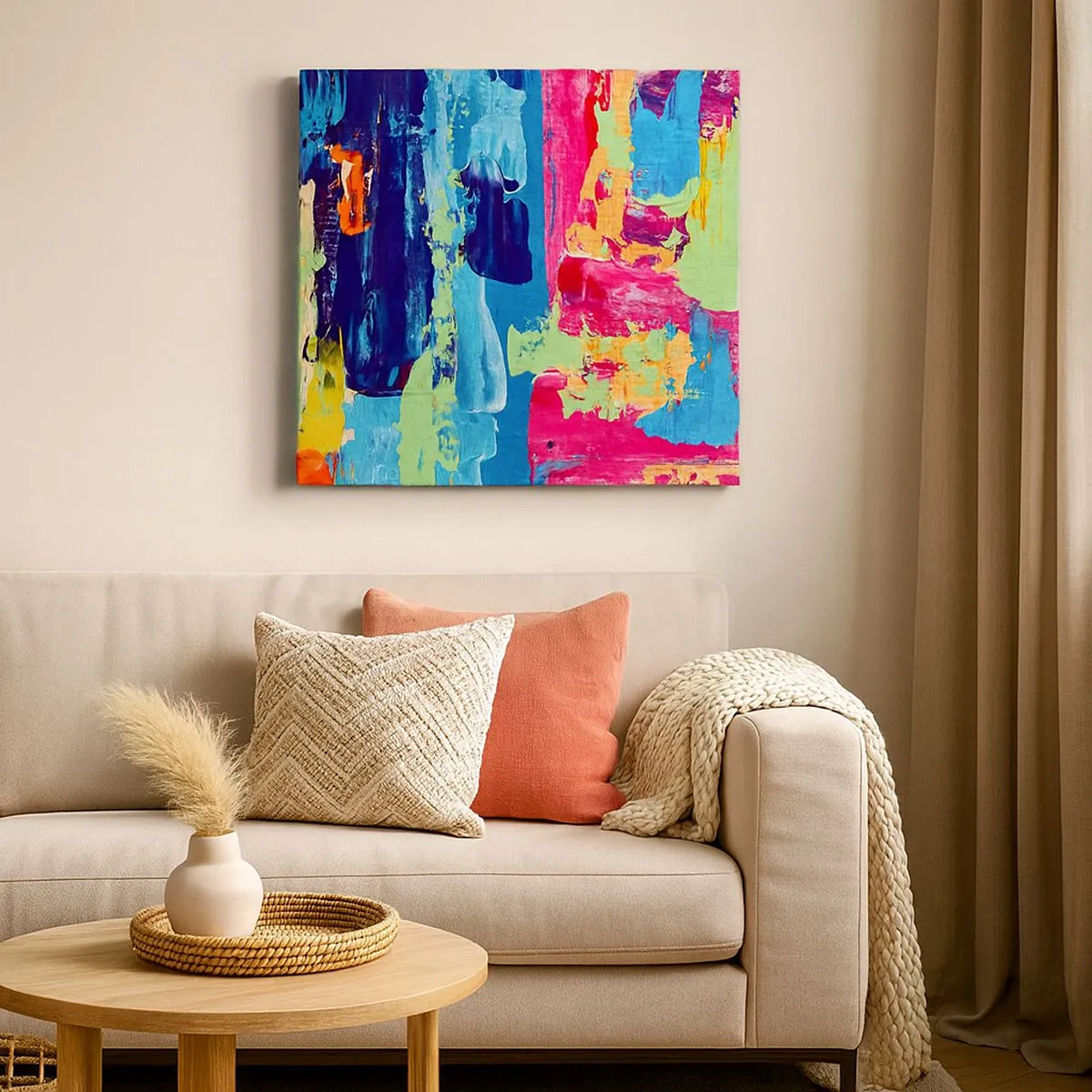 Obraz na plátně - Život je krásný! - 30x30 cm