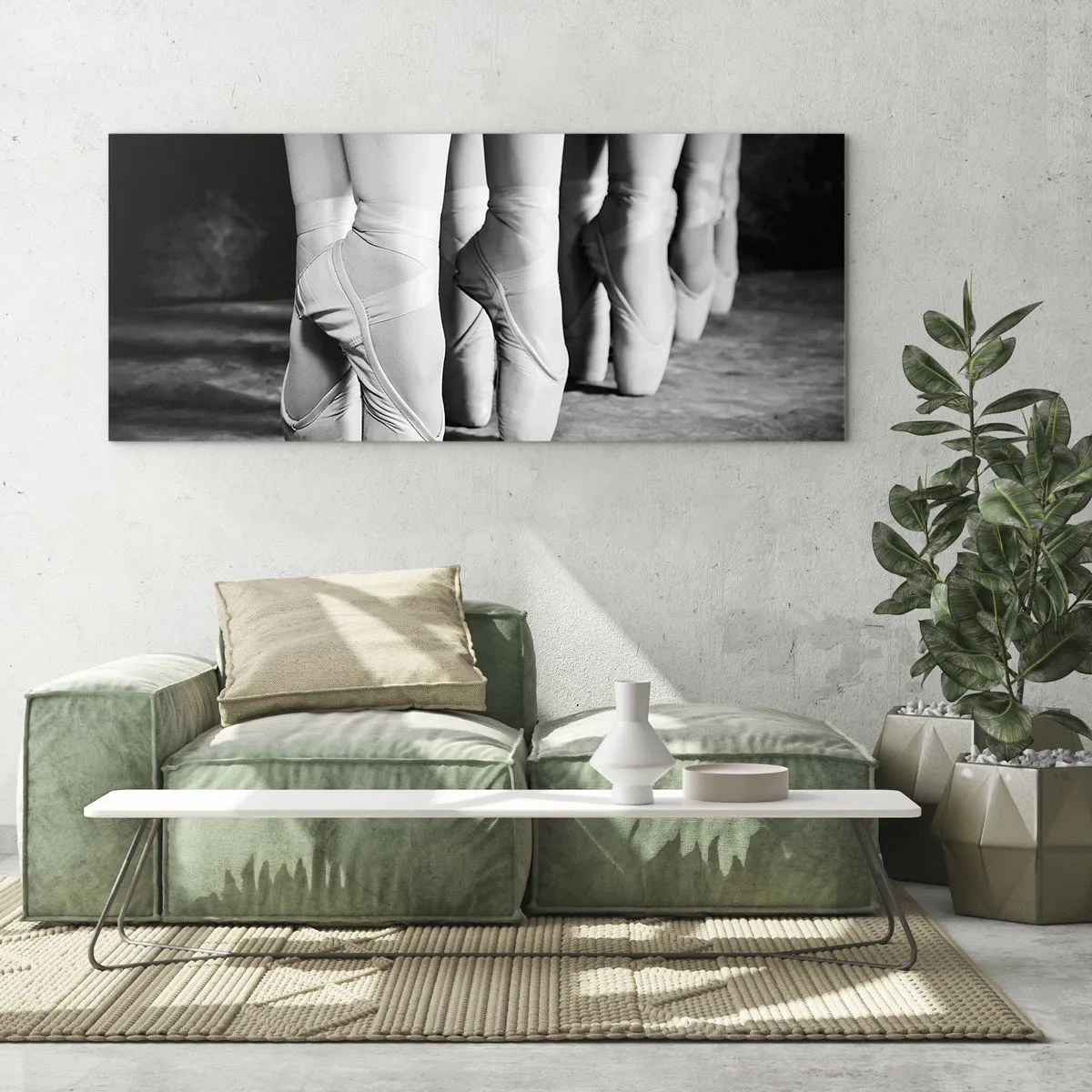 Obraz na skle - Společně, lehce - 100x40 cm