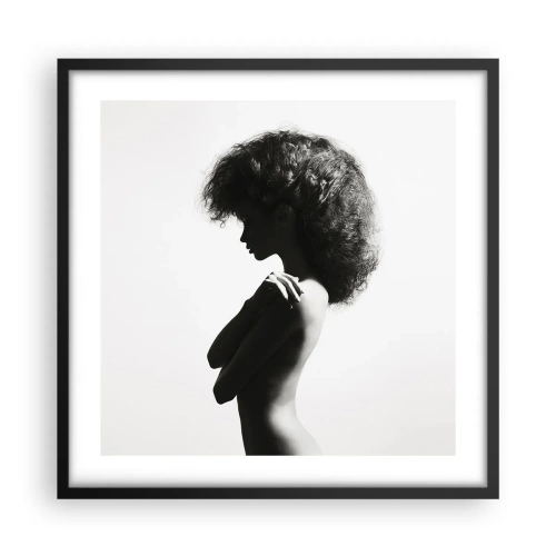 Plakát v černém rámu - Jako květina na štíhlém stonku - 50x50 cm
