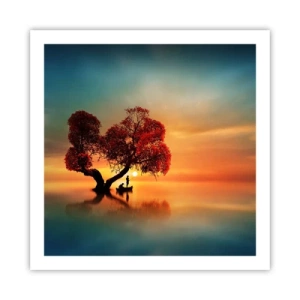 Plakát - Voda a ticho vesmíru - 60x60 cm