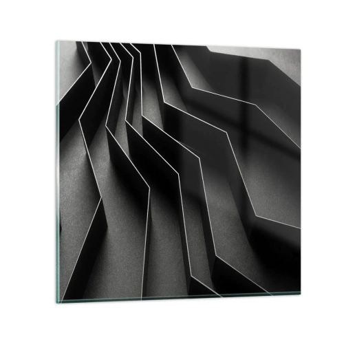 Obraz na skle - Prostorový pořádek - 40x40 cm