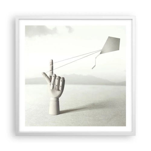Plakát v bílém rámu - Výzva - 60x60 cm