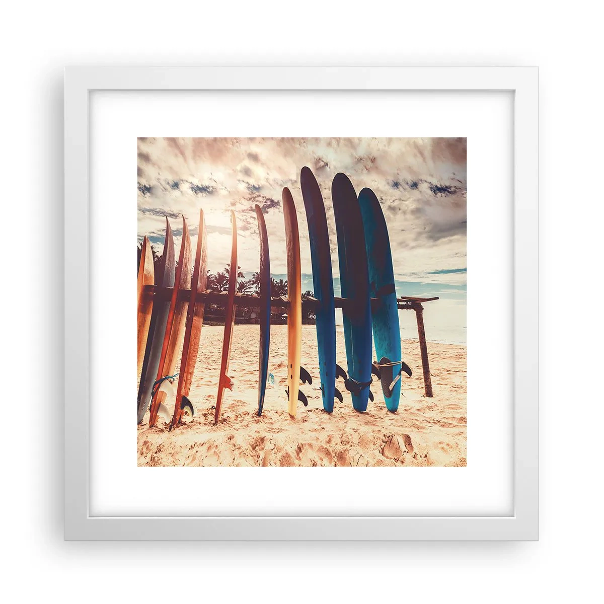 Plakát v bílém rámu - Dobrou noc, nashle zítra. - 30x30 cm