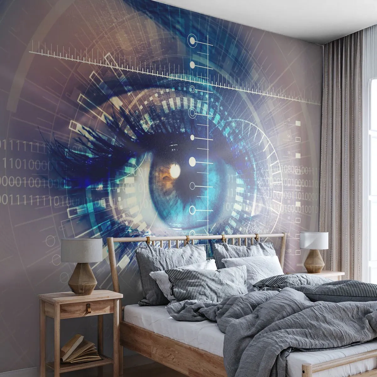 Fototapeta Samolepicí Deluxe Sticker - Myslíš si, že mě znáš - Abstrakce, Oko, Grafika - 250x175 cm
