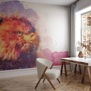 Fototapeta Premium Canvas - Nechceš vědět, na co myslím - Abstrakce, Pták, Orel - 500x350 cm