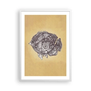 Plakát v bílém rámu - Z oceánu ornamentů - 50x70 cm