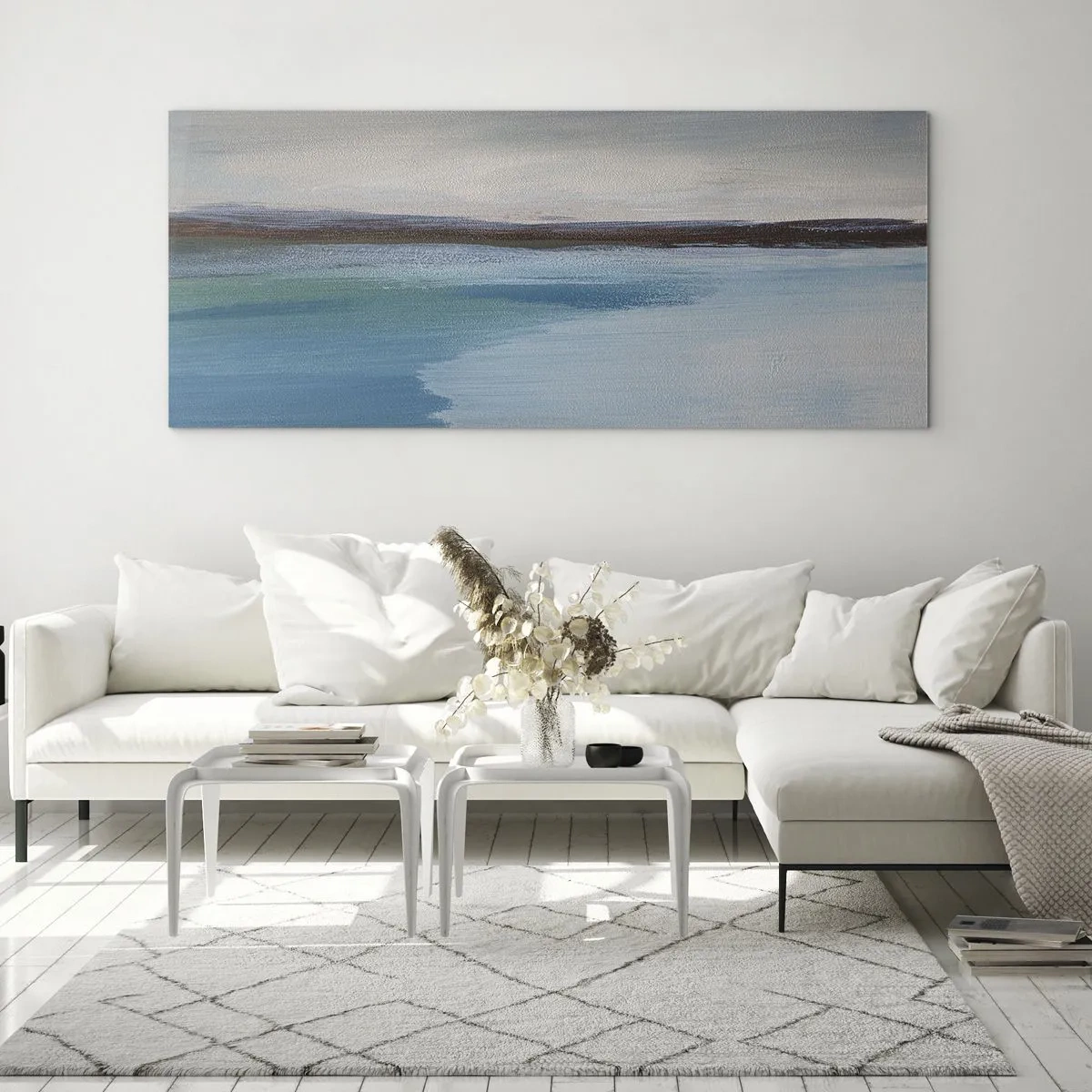 Obraz na skle - Horizontální krajina - 100x40 cm