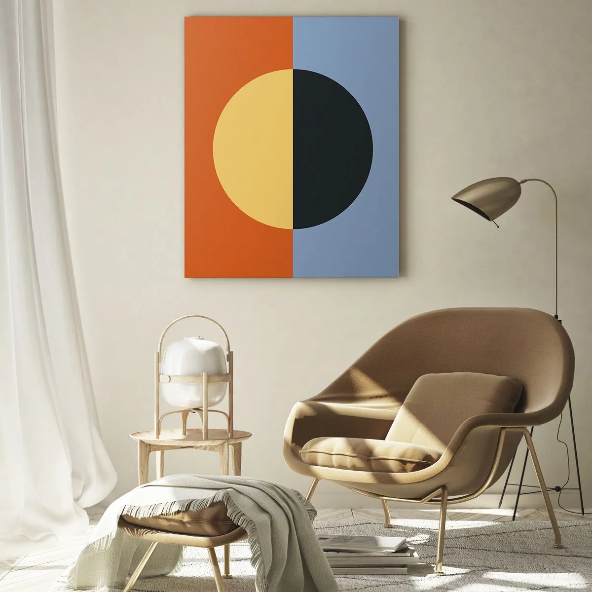 Obraz na skle - Kompozice tepla a chladu - 80x120 cm