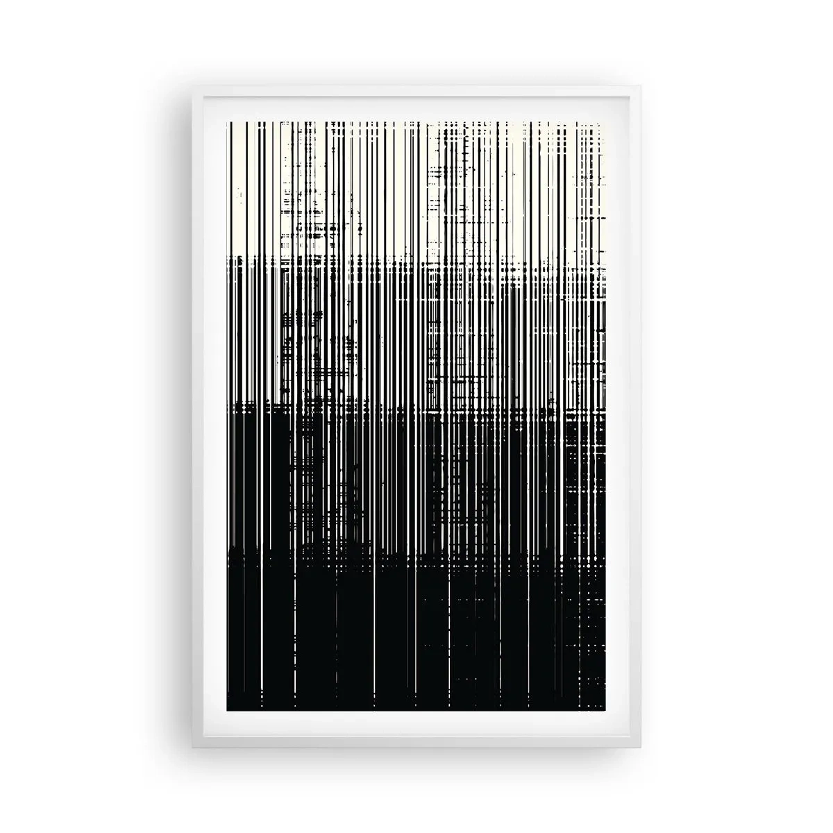 Plakát v bílém rámu - Vlny a vibrace - 61x91 cm