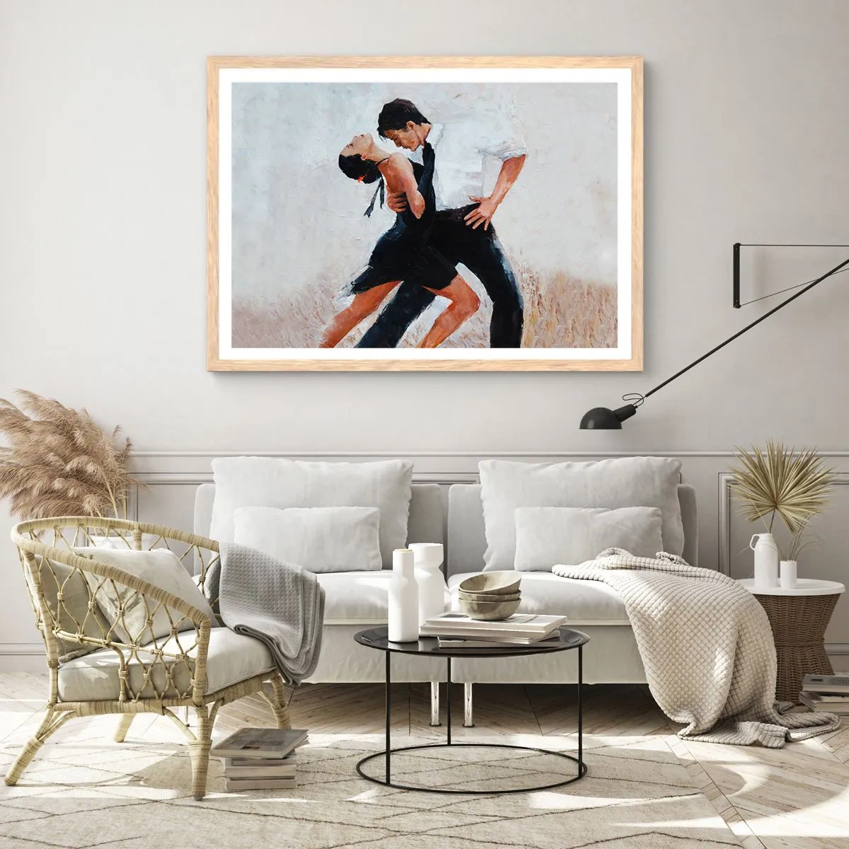 Plakát v rámu světlý dub - Tango mých tužeb a snů - 40x30 cm