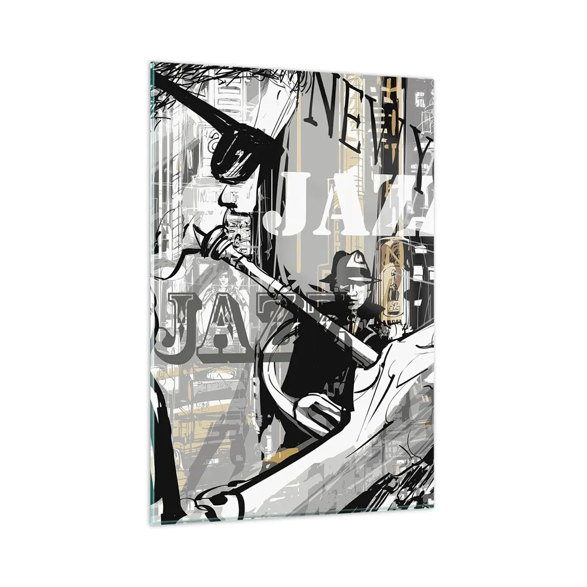 Obraz na skle - V rytmu New Yorku - 80x120 cm