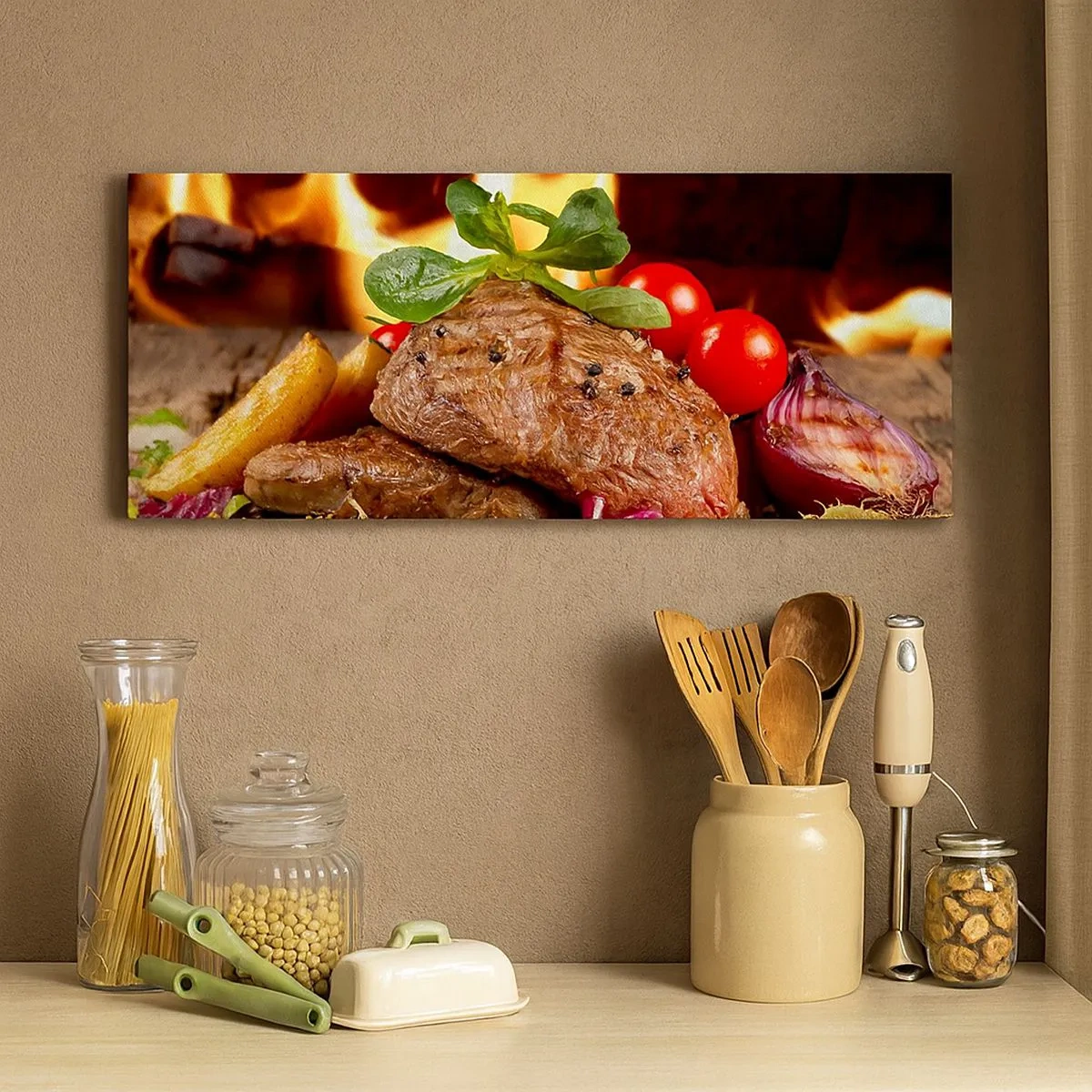 Obraz na plátně - Vykouzlené žárem - 100x40 cm