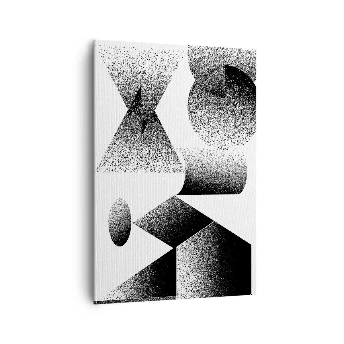 Obraz na plátně - Úhly a ovály - 70x100 cm