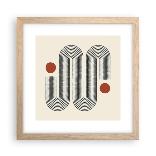 Plakát v rámu světlý dub - Od začátku do konce - 30x30 cm