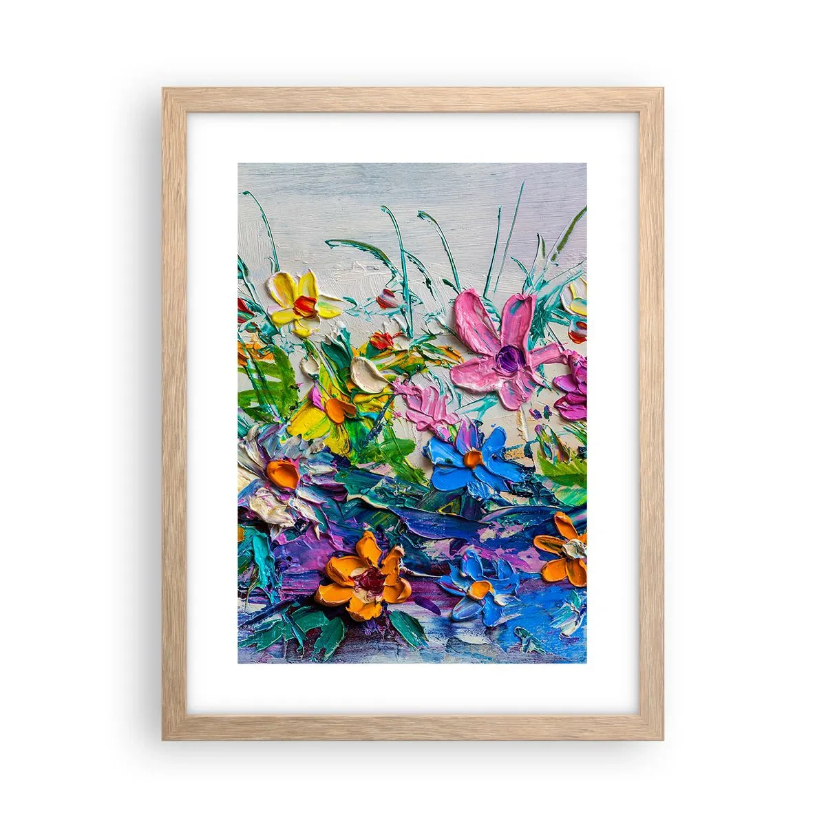 Plakát v rámu světlý dub - Vůbec ne zátiší - 30x40 cm