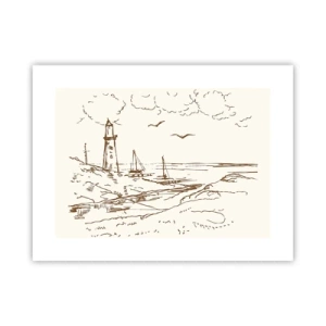 Plakát - Náčrt letních vzpomínek - 40x30 cm