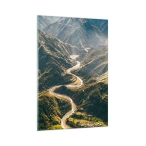 Obraz na skle - Přímo ze srdce hor - 80x120 cm