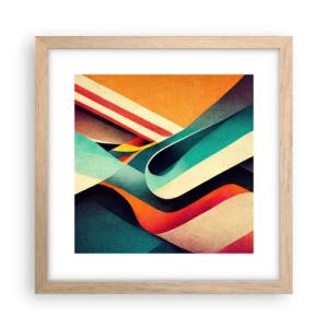 Plakát v rámu světlý dub - Intenzivní kompozice - 30x30 cm