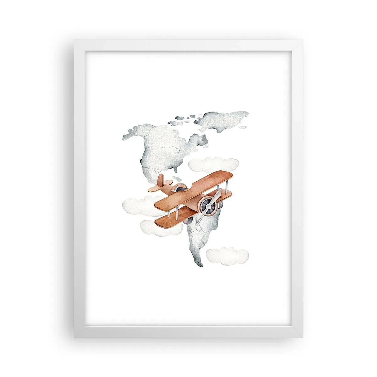 Plakát v bílém rámu - V průkopnickém duchu - 30x40 cm