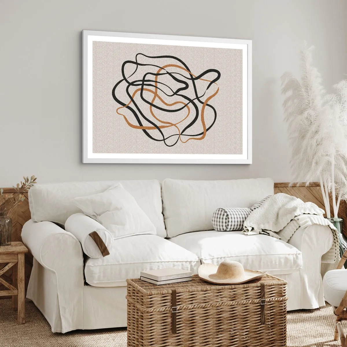 Plakát v bílém rámu - Všechno se pokroutilo - 50x40 cm