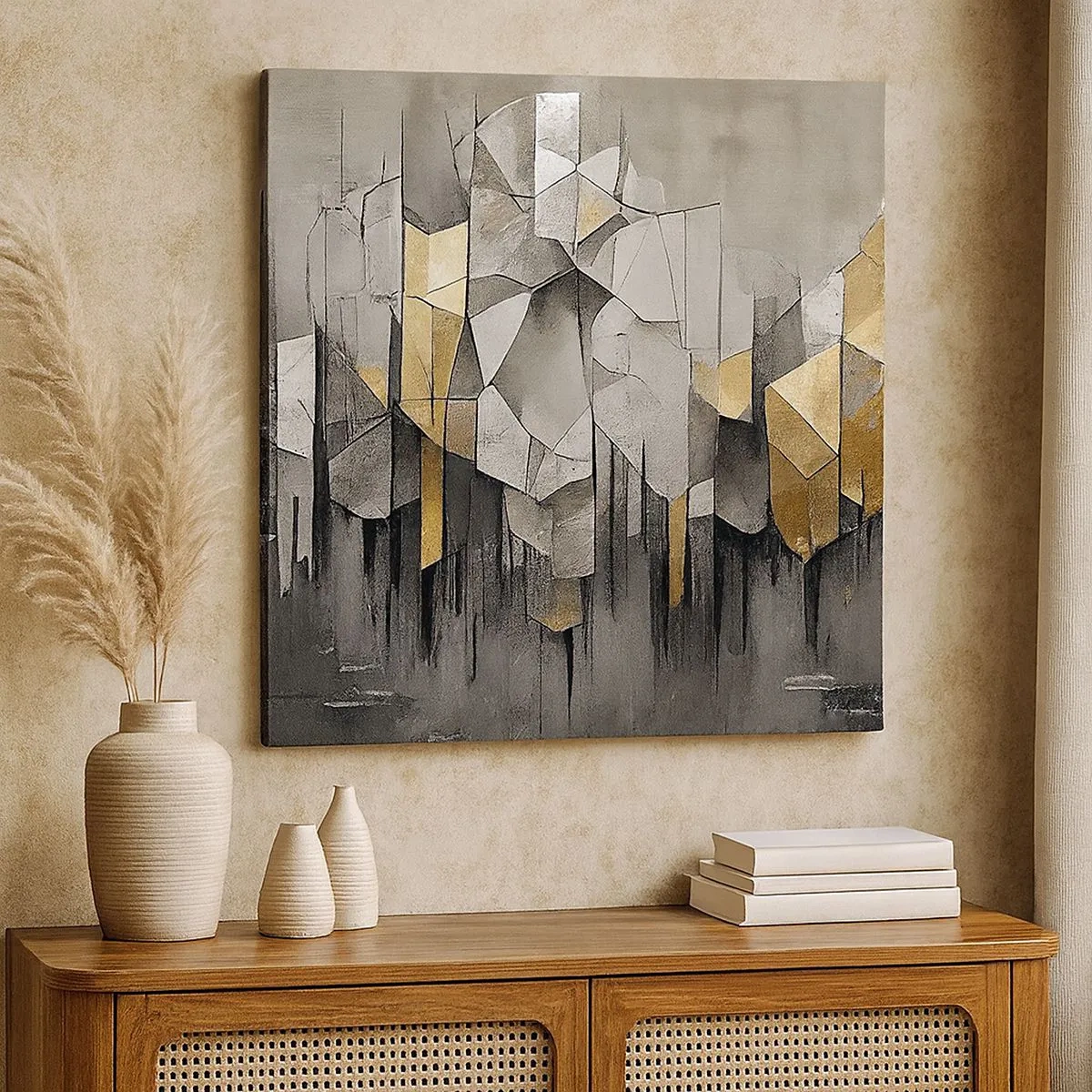 Obraz na plátně - Kompozice z ledu a světla - 30x30 cm