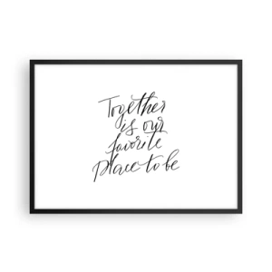 Plakát v černém rámu - Cítíte to také? - 70x50 cm