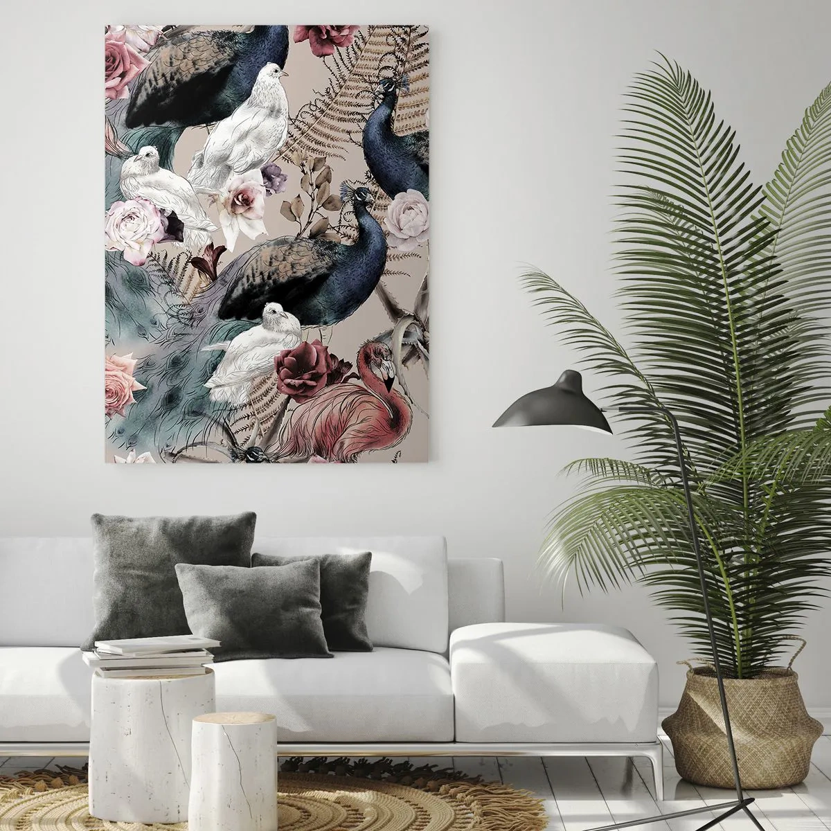 Obraz na skle - V palácové zahradě - 50x70 cm