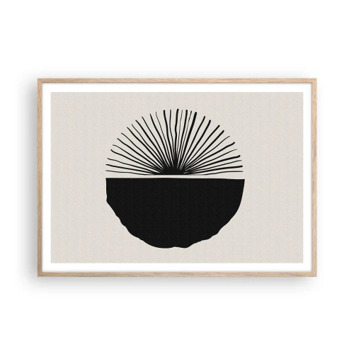 Plakát v rámu světlý dub - Řada možností - 100x70 cm