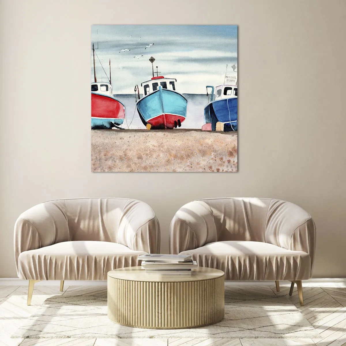 Obraz na skle - Připravené na úlovek - 60x60 cm