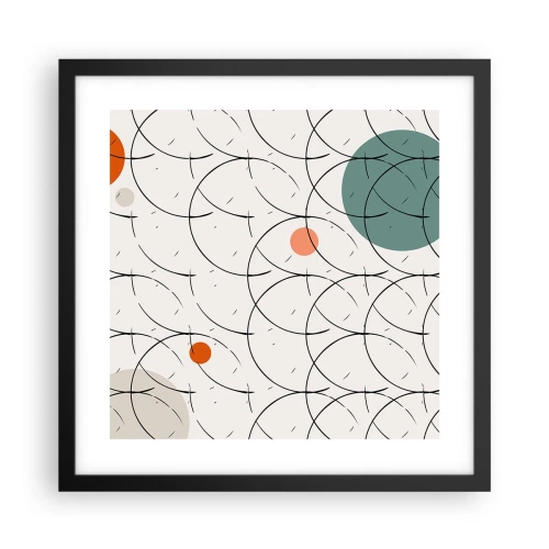 Plakát v černém rámu - V duchu pop-artu - 40x40 cm