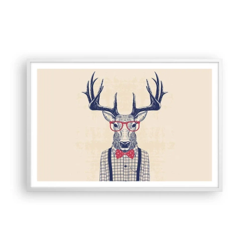 Plakát v bílém rámu - Zábavná extravagance - 91x61 cm