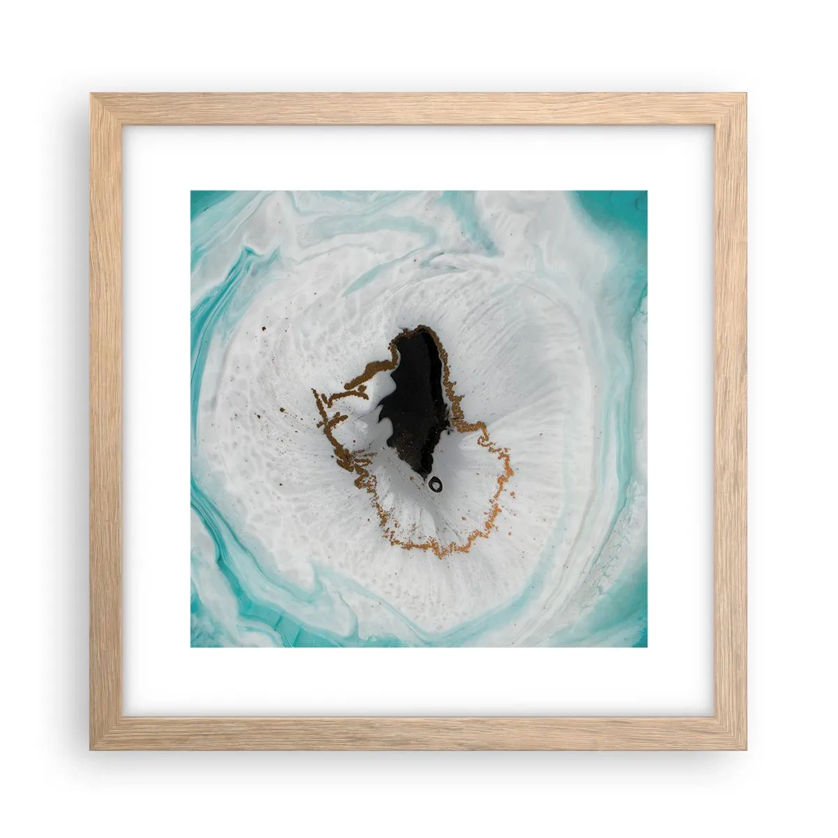 Plakát v rámu světlý dub - Proniknout dovnitř - 30x30 cm