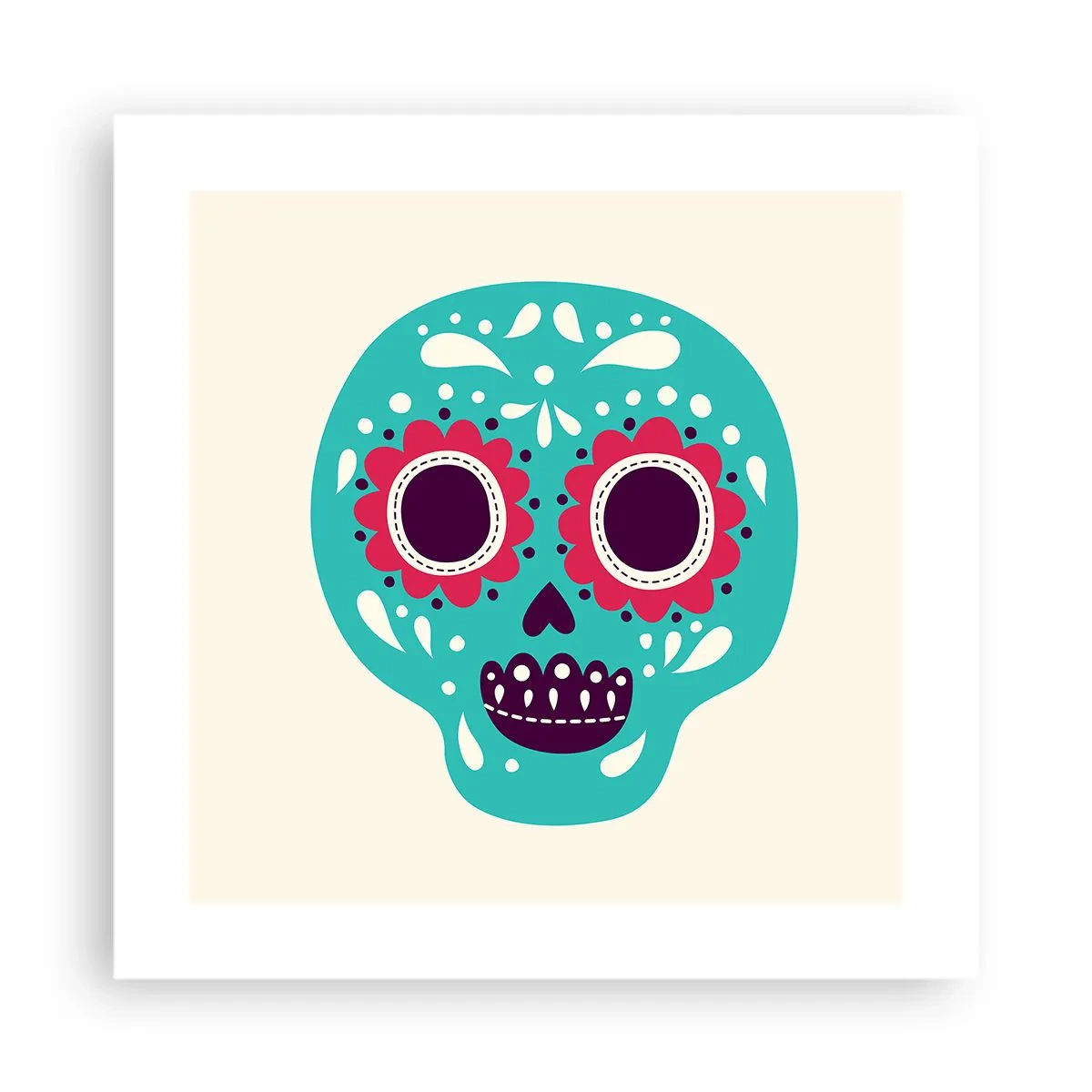 Plakát - Život – zábava až do smrti - 40x40 cm