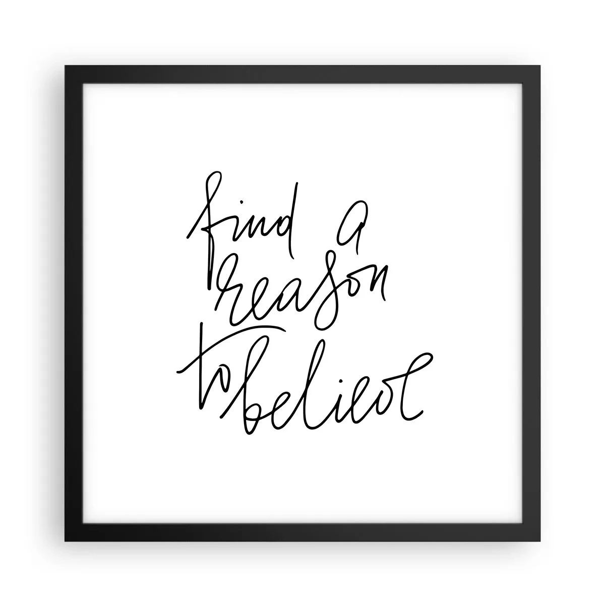 Plakát v černém rámu - Je to možné - 40x40 cm