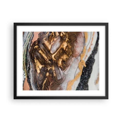 Plakát v černém rámu - Prvek země - 50x40 cm