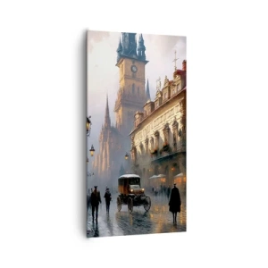 Obraz na plátně - Kouzlo pražského večera - 65x120 cm