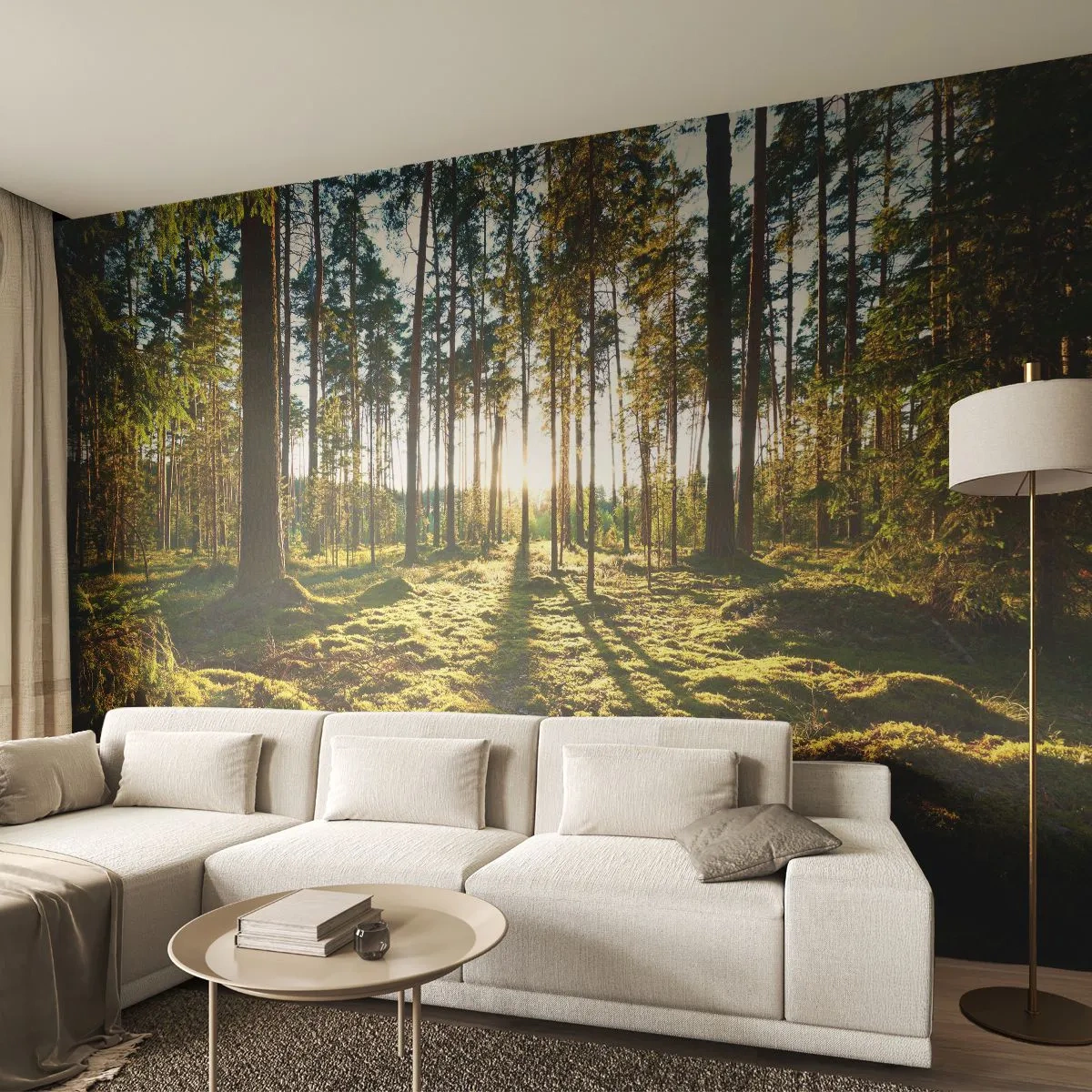 Fototapeta Samolepicí Deluxe Sticker - …Za sedmero lesy - Krajina, Les, Příroda - 250x175 cm