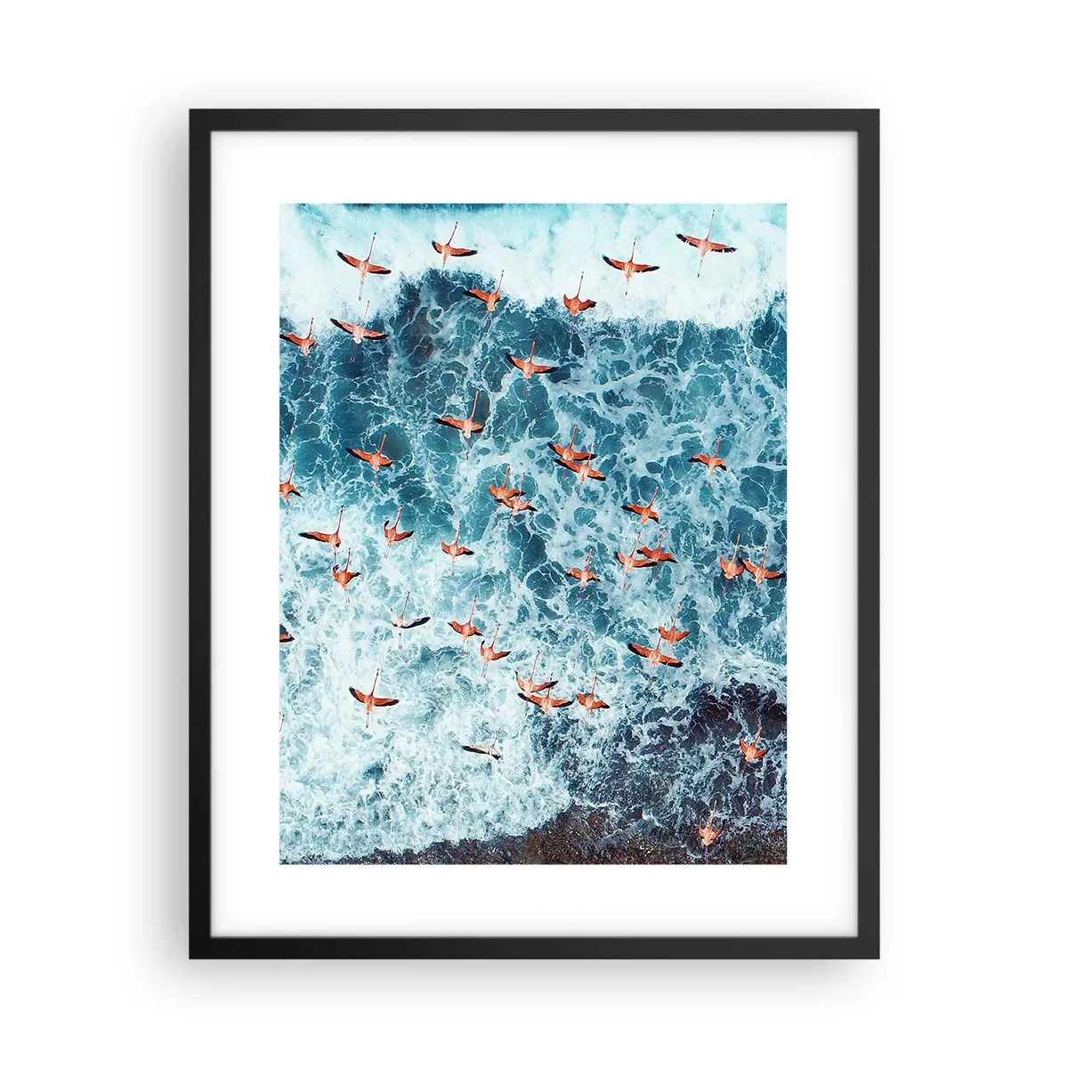 Plakát v černém rámu - Přímořský průvod - 40x50 cm